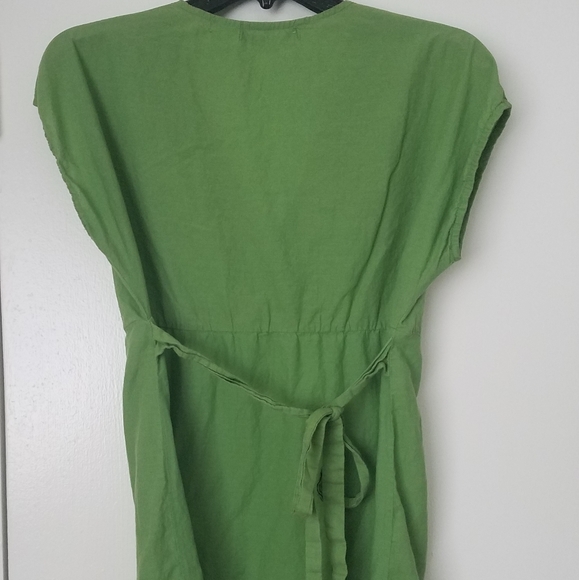 Green Charlotte Russe Blouse Floral Top Sz Medium - Picture 4 of 5